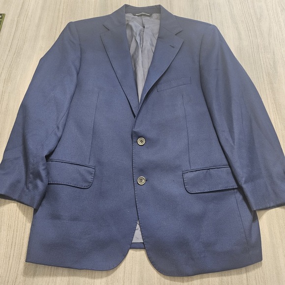 Coppley 100% Pure Cashmere sports Coat Blazer‎ 2 Button Blue Mens Size 42